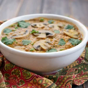 MUSHROOM MALAI MATAR